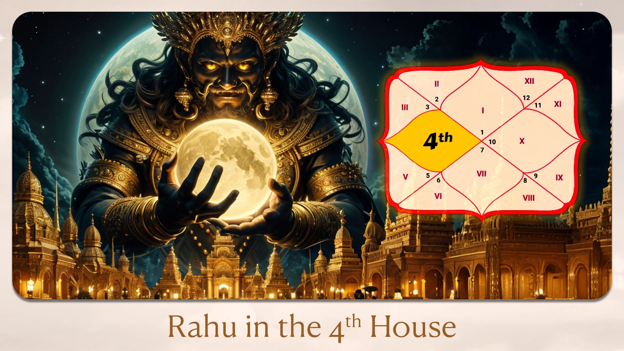 Rahu in the 4th house